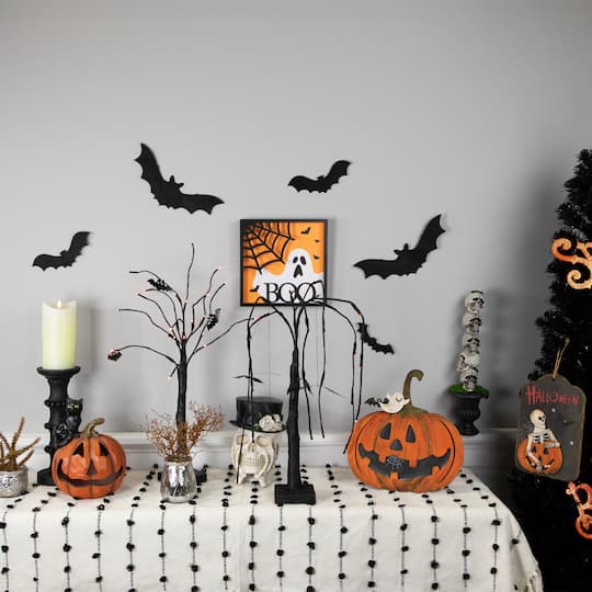 9.75" x 9.75" 3D Boo Halloween Framed Wall Art